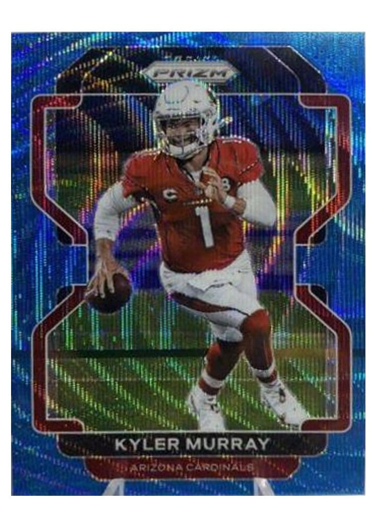 2021 Panini Prizm Base Set Kyler Murray Blue Wave Prizm #76 card