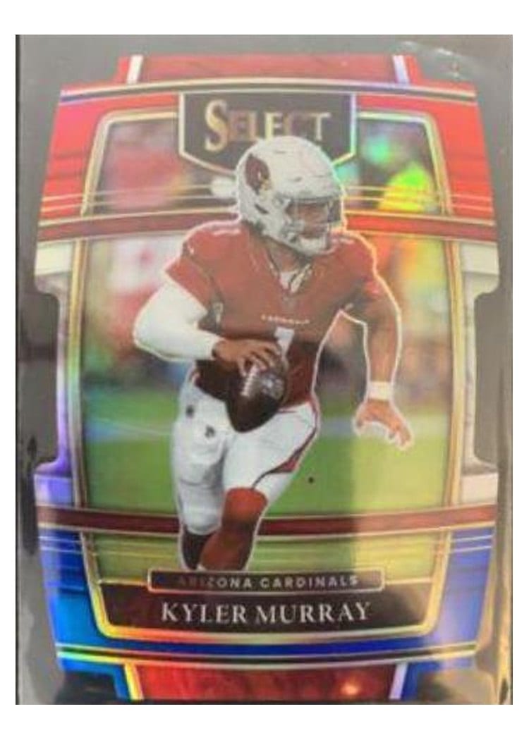2021 Panini Select Base Set Kyler Murray Red and Blue Die Cut #3 card