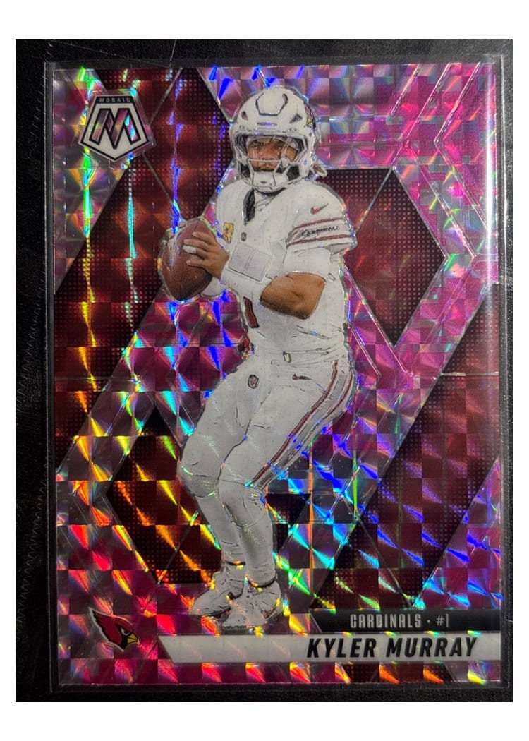 2025 Panini Mosaic Base Set Kyler Murray Camo Pink #104 card