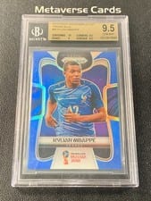 2018 Panini Prizm World Cup Kylian Mbappe Blue Prizm #80 card