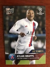 2019 Topps Now UEFA Champions League Kylian Mbappe #47 card