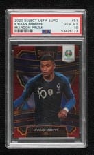 2020 Panini Select UEFA Euro Kylian Mbappe Maroon Prizm #51 card