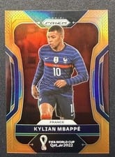 2022 Panini Prizm World Cup Kylian Mbappe Orange #101 card