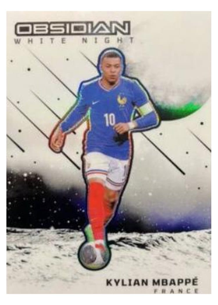 2023 Panini Obsidian White Night Kylian Mbappe #5 card