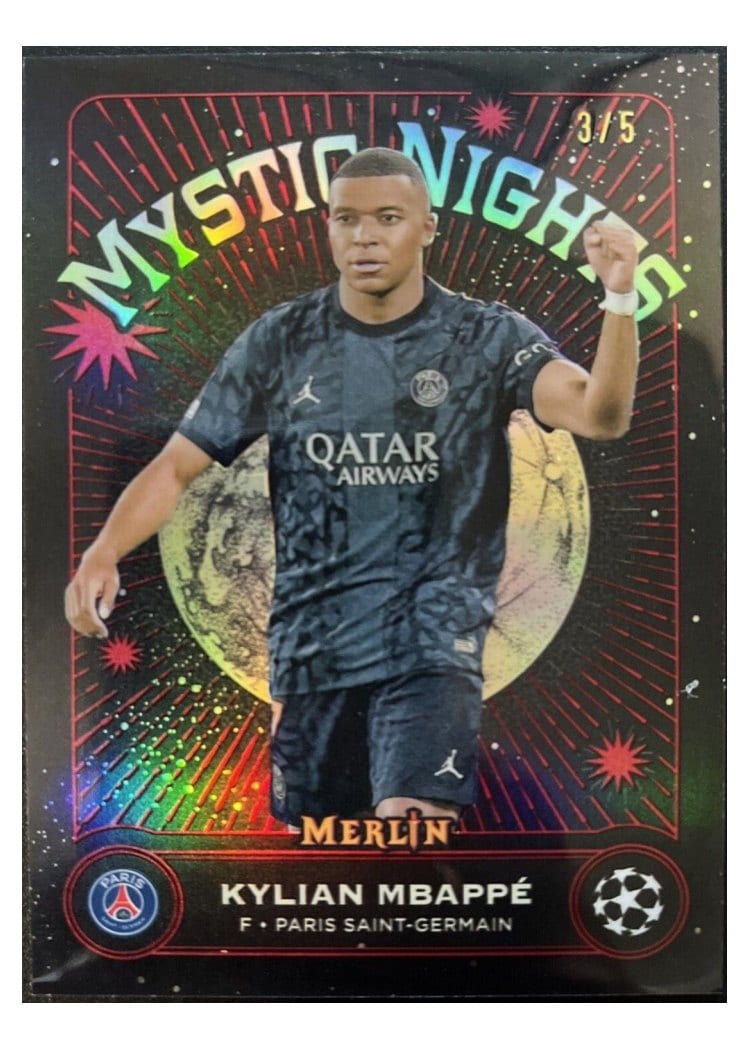 2023 Topps Merlin UEFA Mystic Nights Kylian Mbappe #MN-2 card