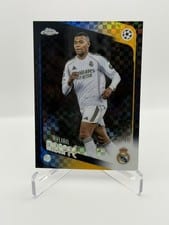 2025 Topps UEFA Kylian Mbappe Black #112 card