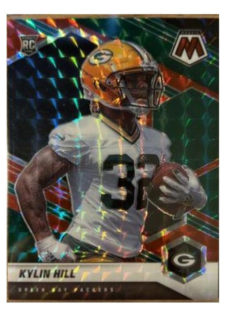 2021 Panini Mosaic Base Set Kylin Hill Red Mosaic #374 card