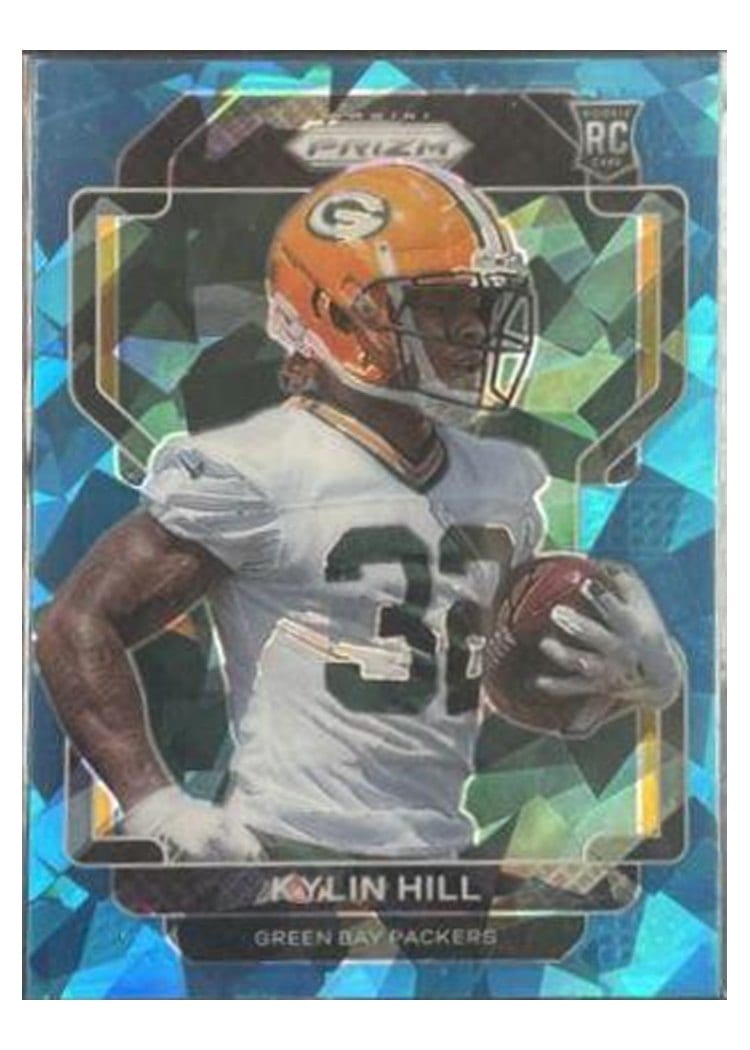 2021 Panini Prizm Base Set Kylin Hill Blue Ice Prizm #403 card