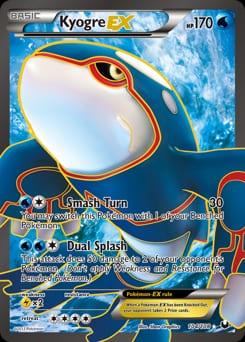 2012 Dark Explorers Kyogre-EX #104 card