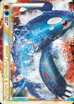 2010 HS—Undaunted Kyogre & Groudon LEGEND #87 card