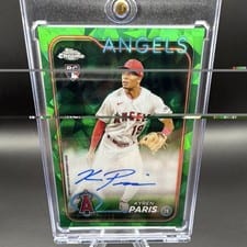 2024 Topps Chrome Sapphire Edition Chrome Sapphire Autographs Kyren Paris #CSA-KP card
