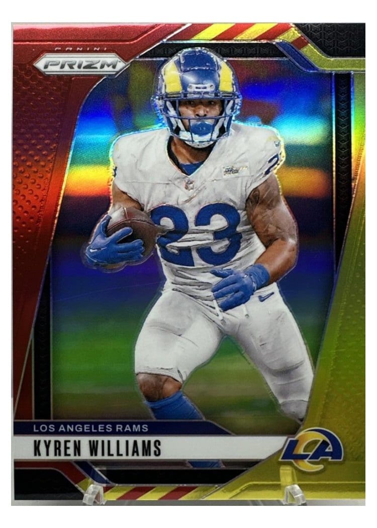 2024 Panini Prizm Base Set Kyren Williams Red Yellow #167 card