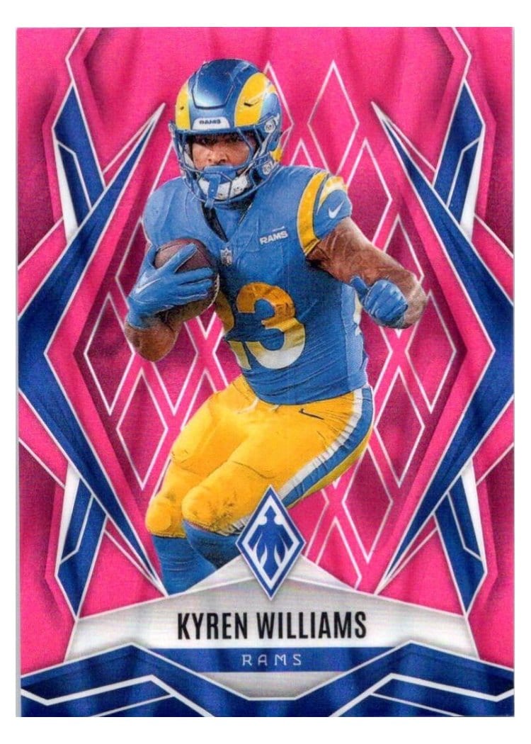 2025 Panini Phoenix Base Set Kyren Williams Pink Seismic #113 card
