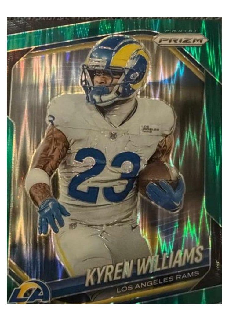 2025 Panini Prizm Base Set Kyren Williams Green Wave #138 card