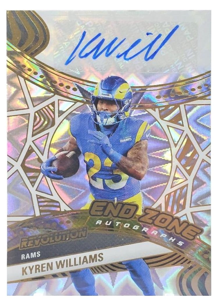 2025 Panini Revolution End Zone Autographs Kyren Williams #14 card
