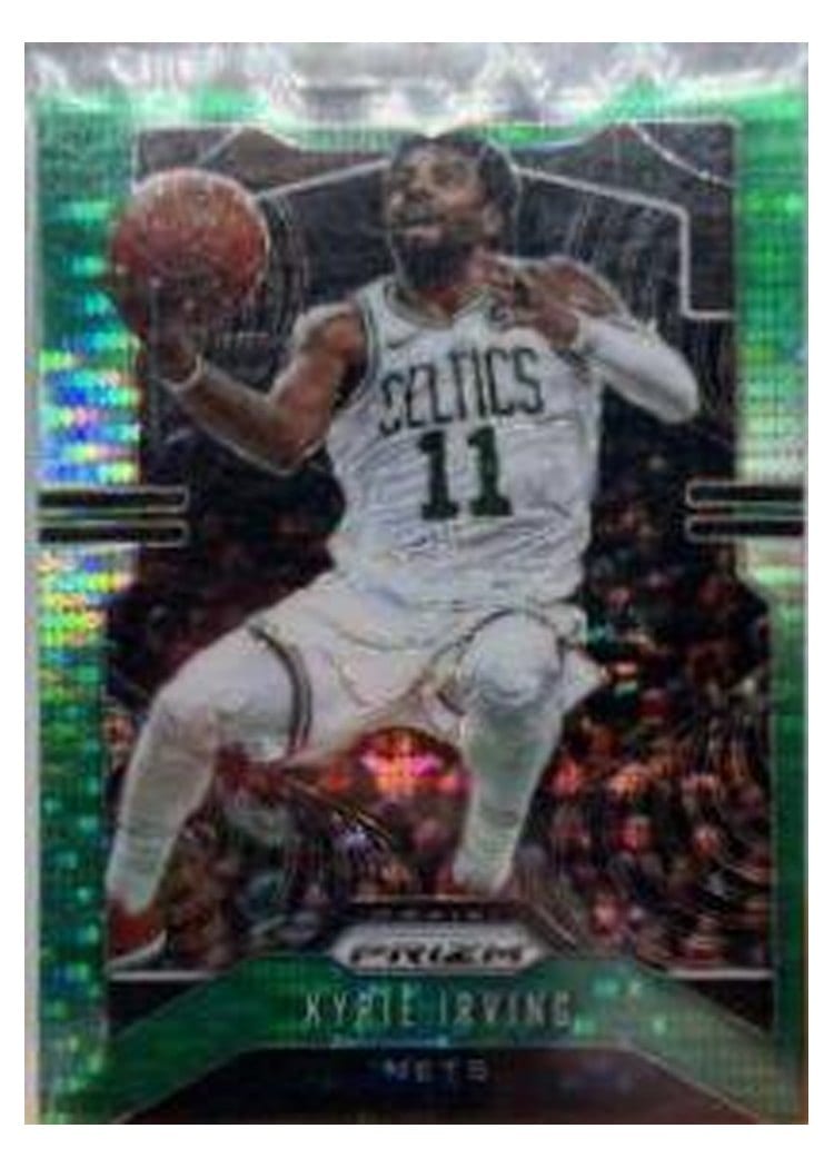 2019-20 Panini Prizm Base Set Kyrie Irving Green Pulsar #201 card