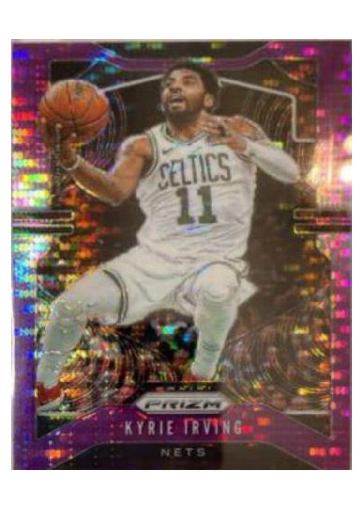 2019-20 Panini Prizm Base Set Kyrie Irving Purple Pulsar Prizm #201 card