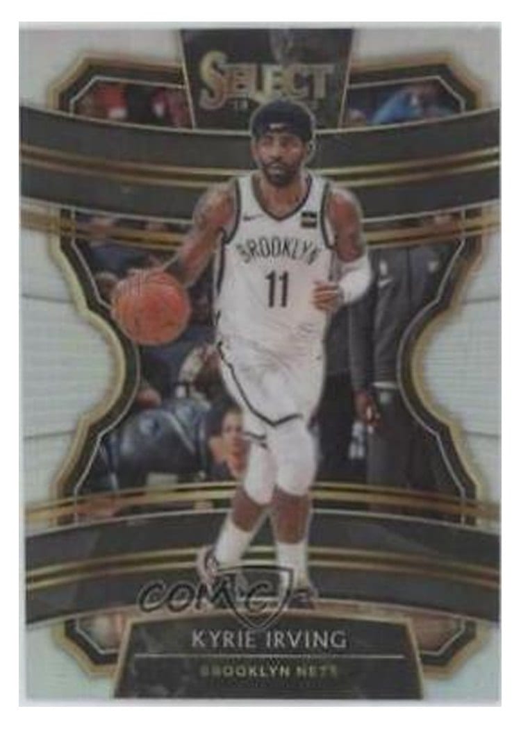 2019-20 Panini Select Base Set Kyrie Irving Silver Prizm #27 card