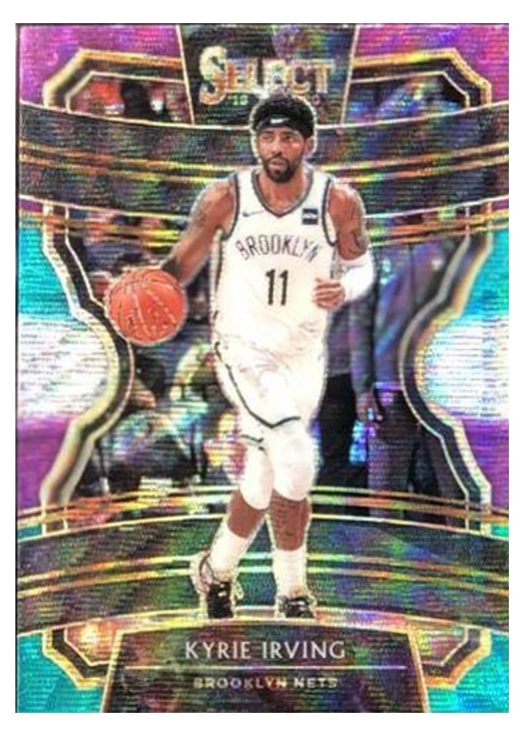2019-20 Panini Select Base Set Kyrie Irving Tri Color Prizm #27 card