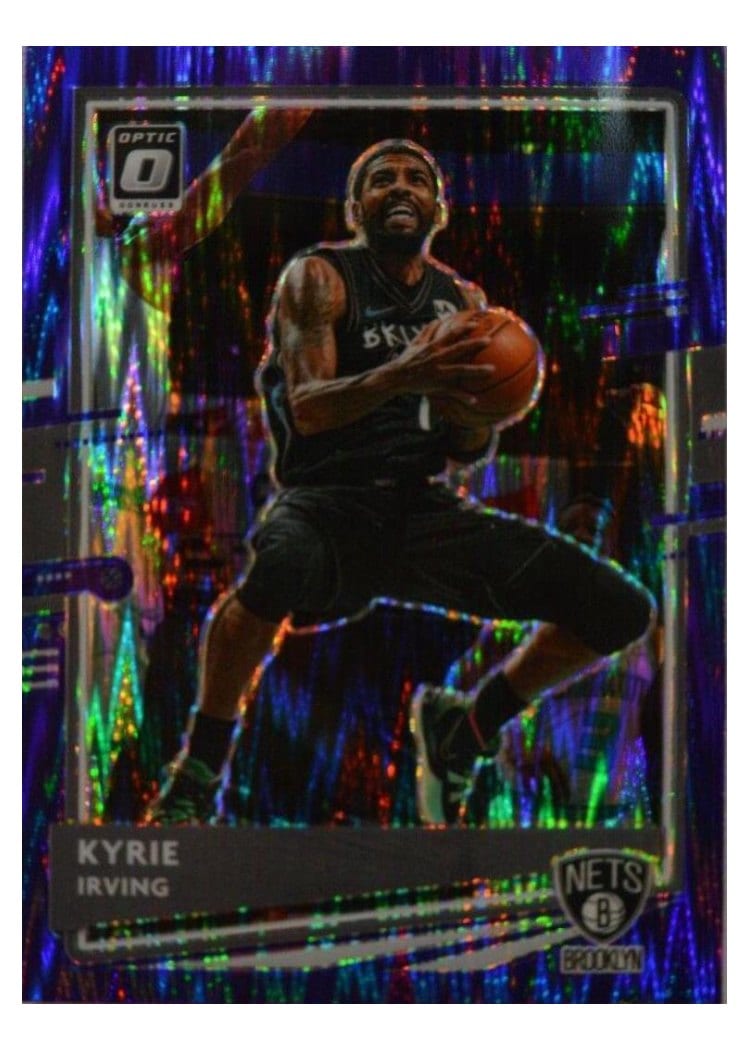 2020-21 Donruss Optic Base Set Kyrie Irving Purple Shock #101 card