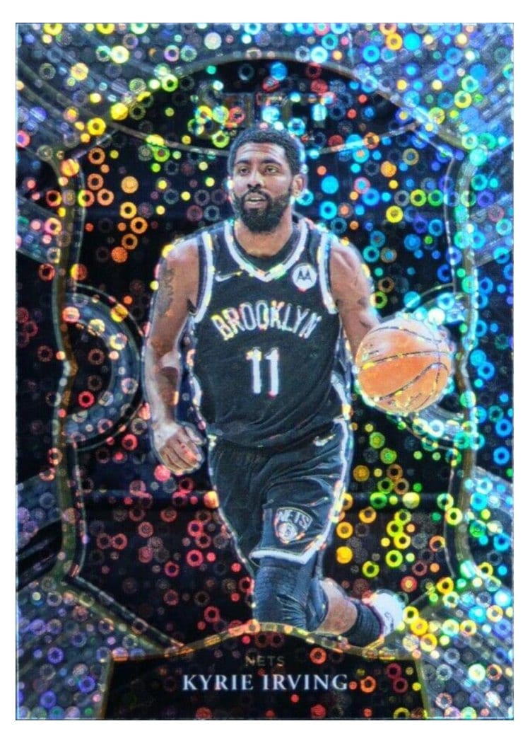 2020-21 Panini Select Base Set Kyrie Irving Disco Prizm #42 card