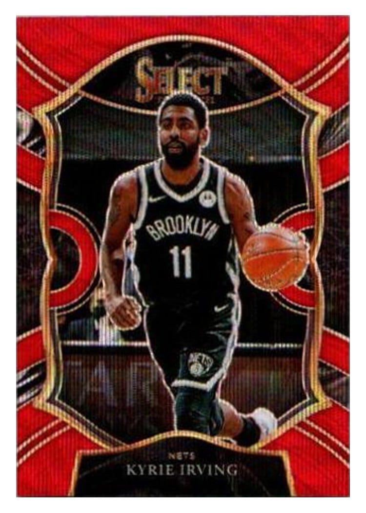 2020-21 Panini Select Base Set Kyrie Irving Red Wave #42 card