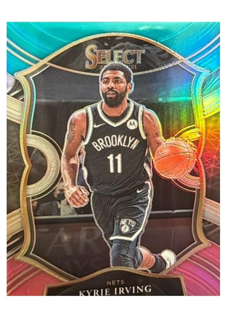 2020-21 Panini Select Base Set Kyrie Irving Teal White Pink #42 card