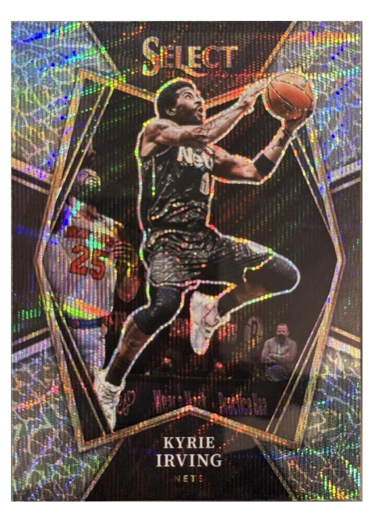 2021-22 Panini Select Base Set Kyrie Irving Elephant Prizm #175 card