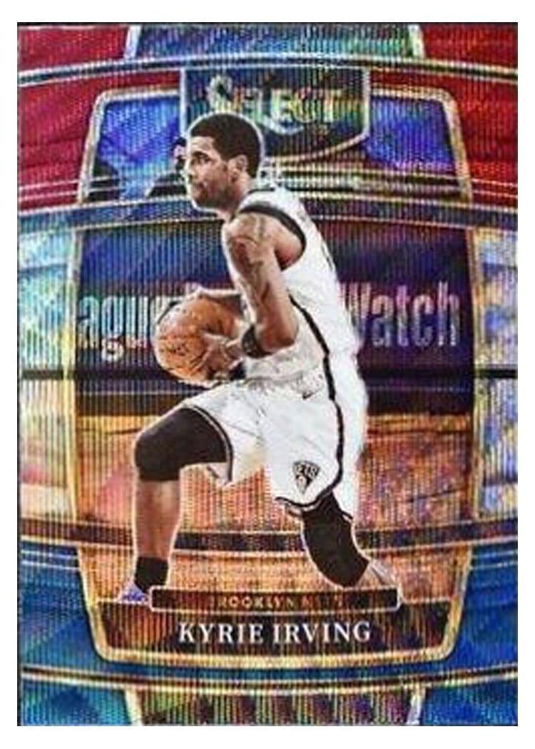 2021-22 Panini Select Base Set Kyrie Irving Tri Color Prizm #80 card