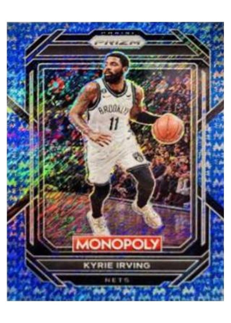 2022-23 Panini Prizm Base Set Kyrie Irving Blue Shimmer Prizm #5 card