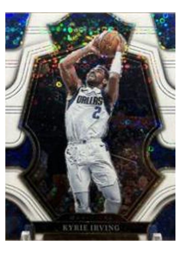 2022-23 Panini Select Base Set Kyrie Irving White Disco Prizm #130 card