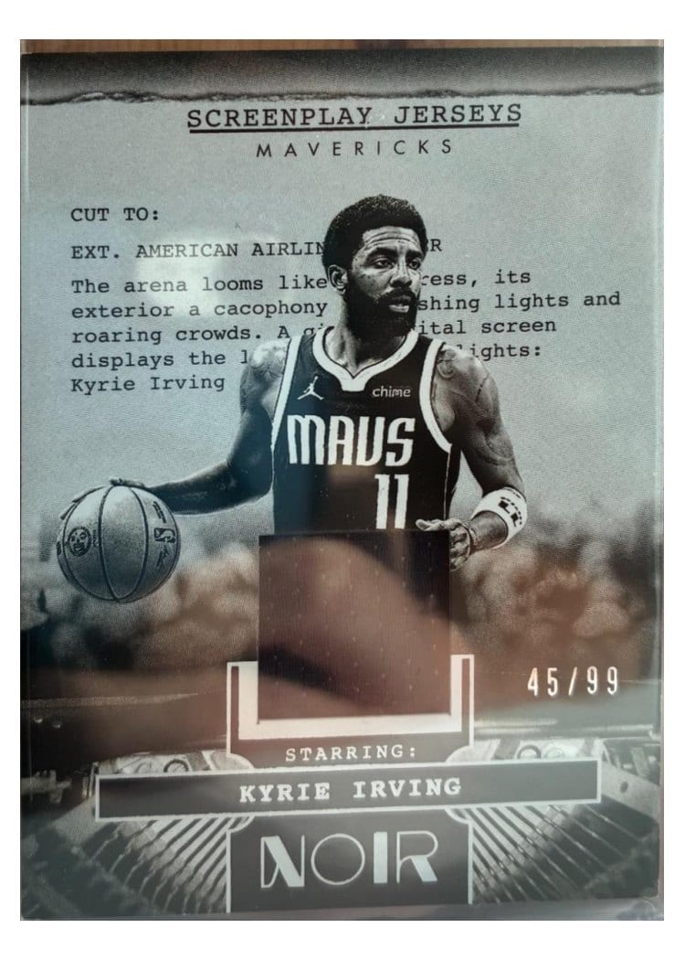2024-25 Panini Noir Screenplay Jerseys Set Kyrie Irving #17 card