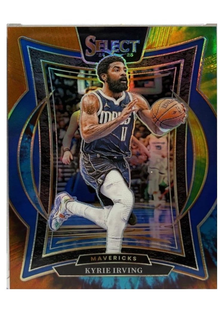 2024-25 Panini Select Base Set Kyrie Irving Tie-Dye Prizm #46 card