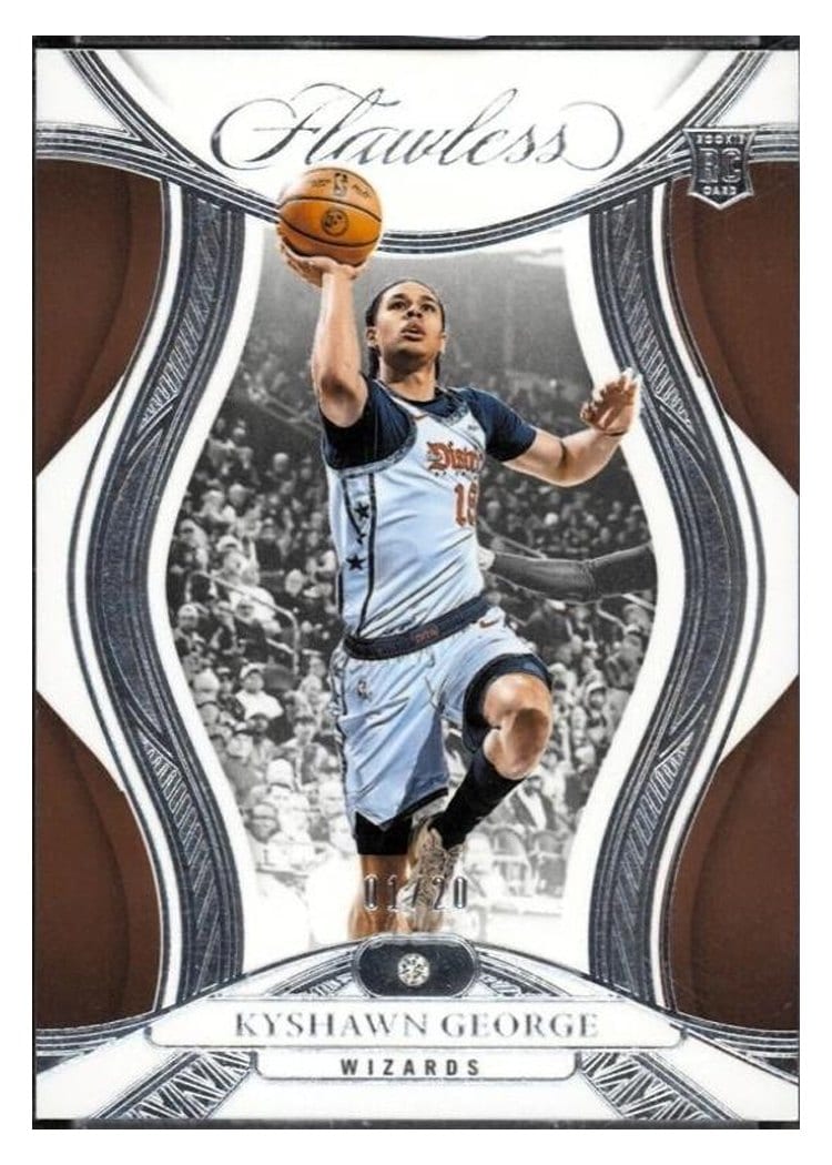 2024-25 Panini Flawless Base Gems Kyshawn George #92 card