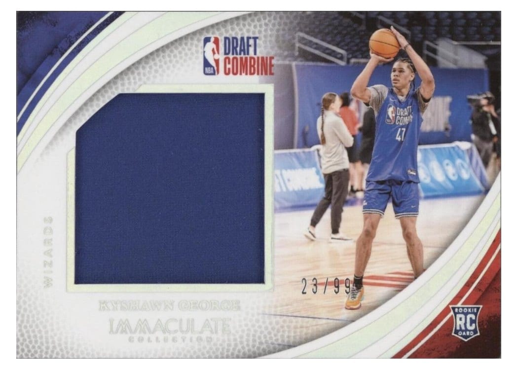 2024-25 Panini Immaculate Collection Draft Combine Memorabilia Set Kyshawn George #5 card