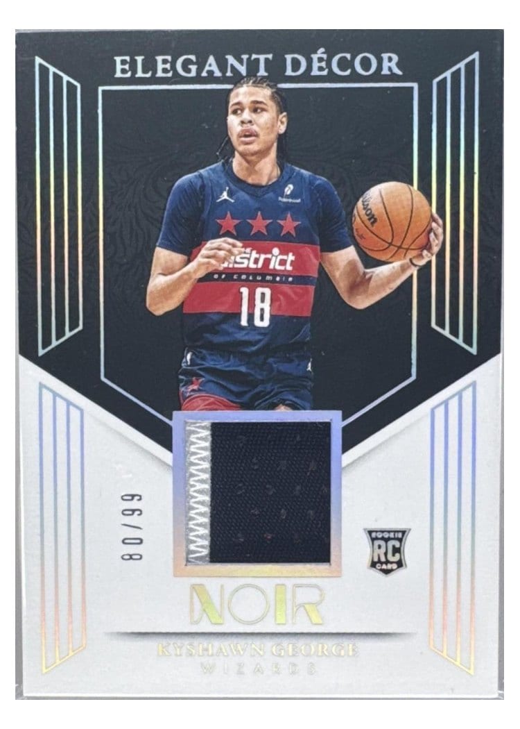 2024-25 Panini Noir Elegant Décor Rookie Jerseys Set Kyshawn George #23