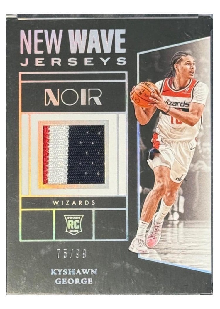 2024-25 Panini Noir New Wave Jerseys Set Kyshawn George #13 card