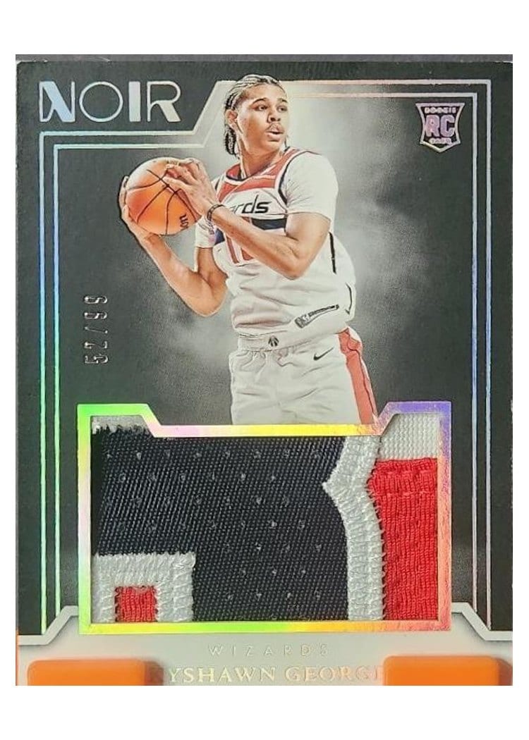 2024-25 Panini Noir Rookie Jumbo Material Set Kyshawn George #4 card