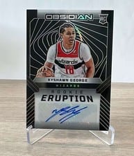 2024-25 Panini Obsidian Rookie Eruption Autographs Kyshawn George #REA-KYS