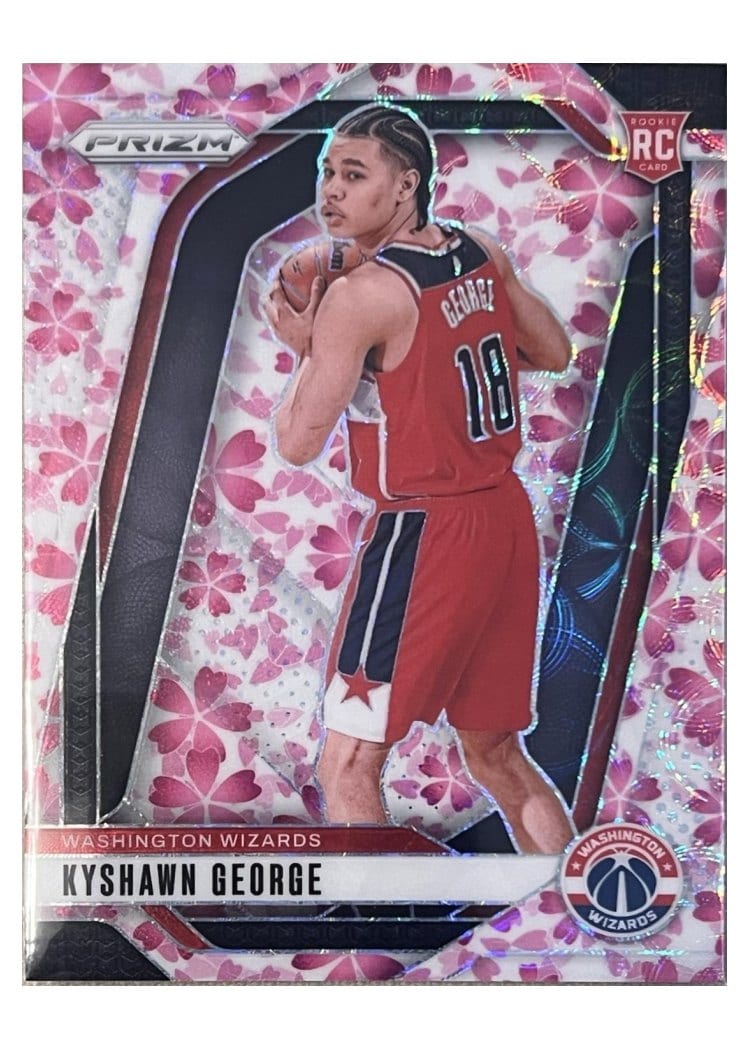 2024-25 Panini Prizm Base Set Kyshawn George Choice Cherry Blossom #257