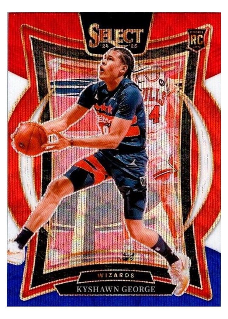 2024-25 Panini Select Base Set Kyshawn George Tri-Color Prizm #85 card