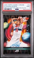 2025-26 Topps Cosmic Chrome First Flight Signatures Kyshawn George #FF-KG card