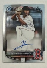 2025 Bowman Draft Chrome Prospect Autographs Kyson Witherspoon #CPA-KW