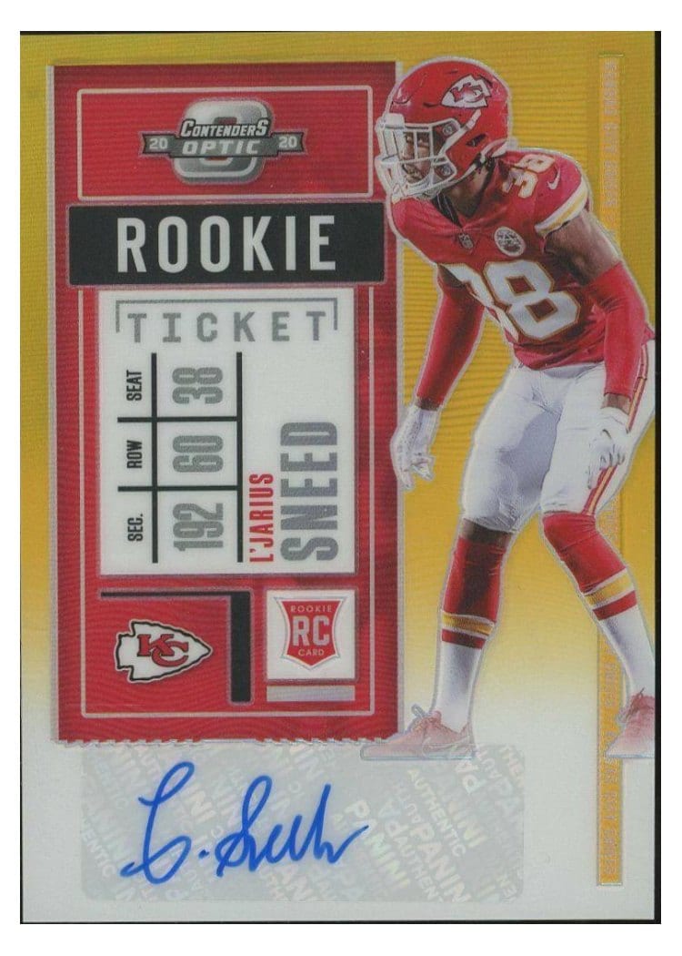 2020 Panini Contenders Optic Base Set L'Jarius Sneed #207 card