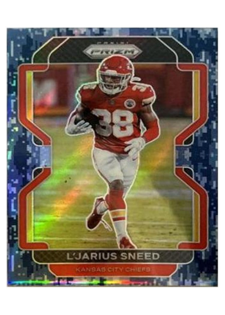 2021 Panini Prizm Base Set L'Jarius Sneed Blue Prizm #195 card