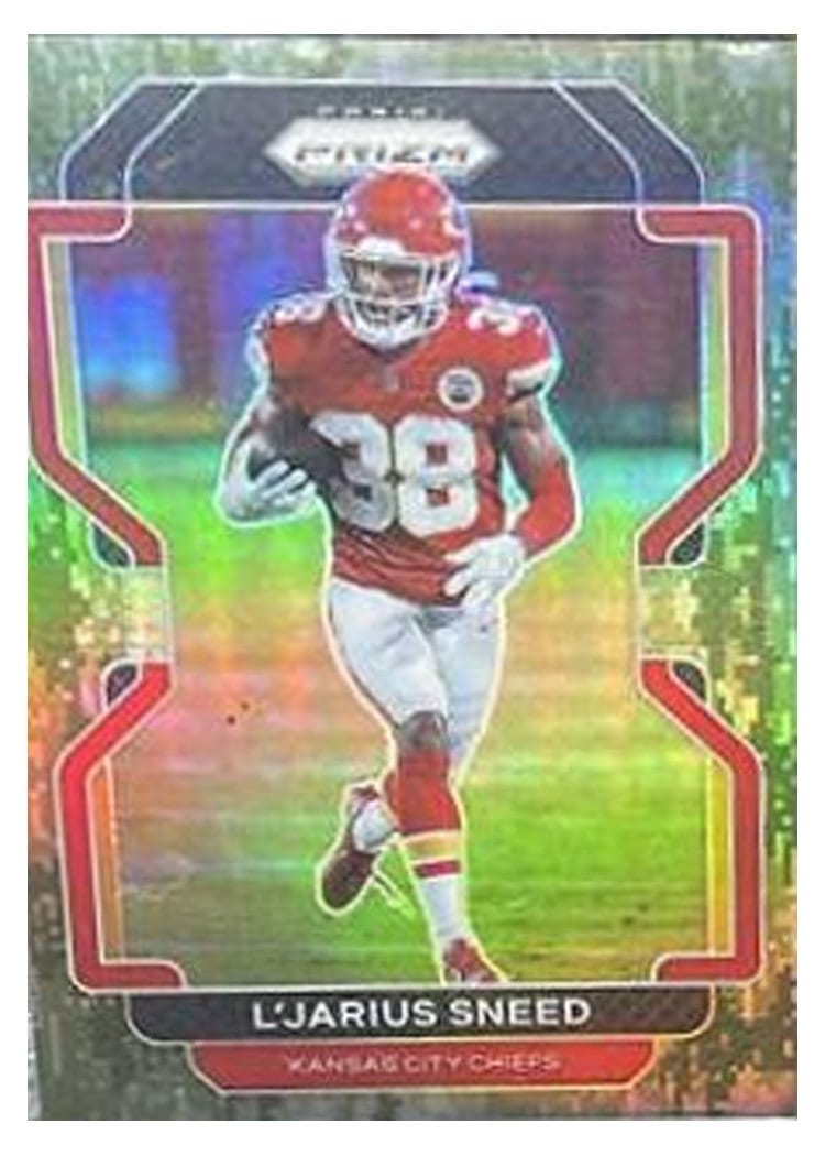 2021 Panini Prizm Base Set L'Jarius Sneed Forest Camo Prizm #195 card