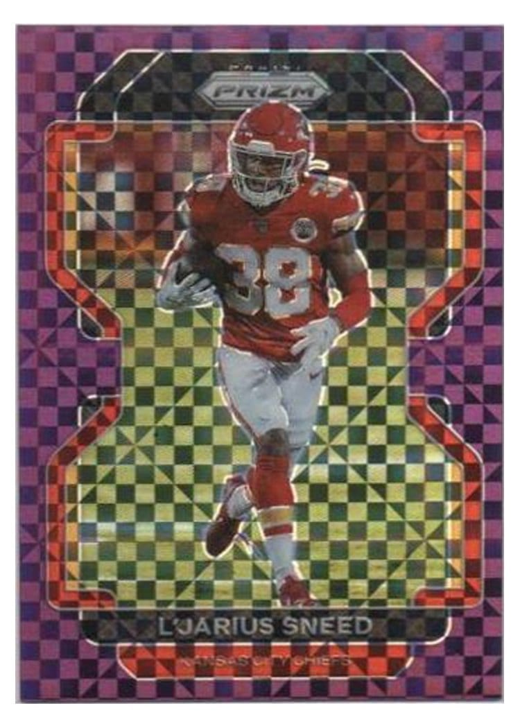 2021 Panini Prizm Base Set L'Jarius Sneed Purple Power Prizm #195 card