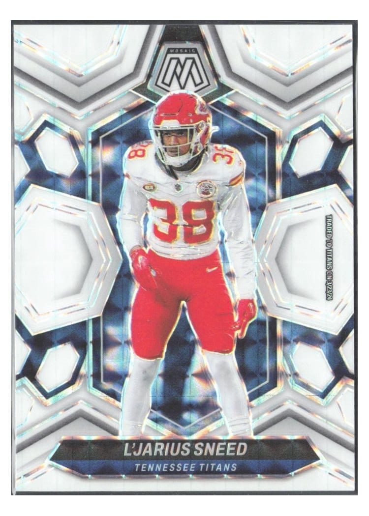 2024 Panini Mosaic Base Set L'Jarius Sneed White #217 card