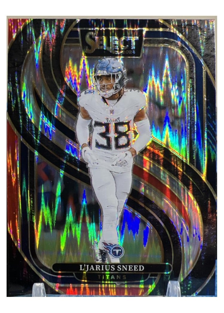 2024 Panini Select Base Set L'Jarius Sneed Black Red Prizm Shock #179 card