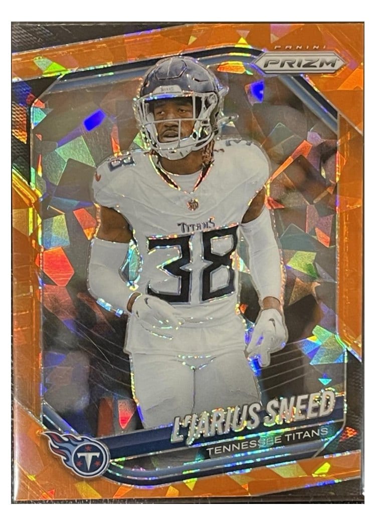2025 Panini Prizm Base Set L'Jarius Sneed Orange Ice #24 card